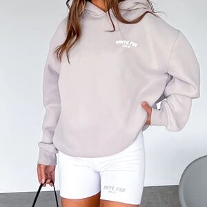 Offstage Ribbed Bike Shorts White